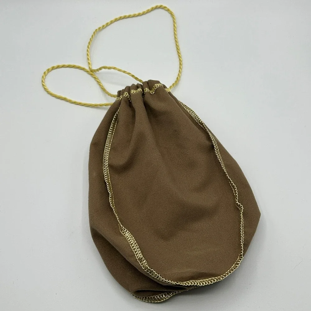 Crown Royal Bag Brown Gold Drawstring Whiskey Liquor Bottle Pouch Collectible